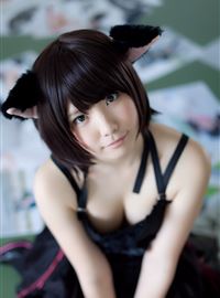 [enako] [enacat black] black silk cat girl(70)